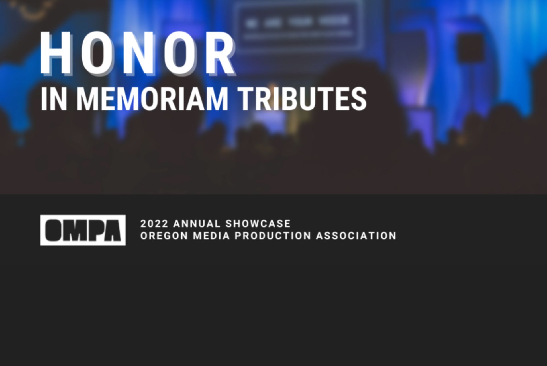 Submit An In Memoriam For The Annual Showcase